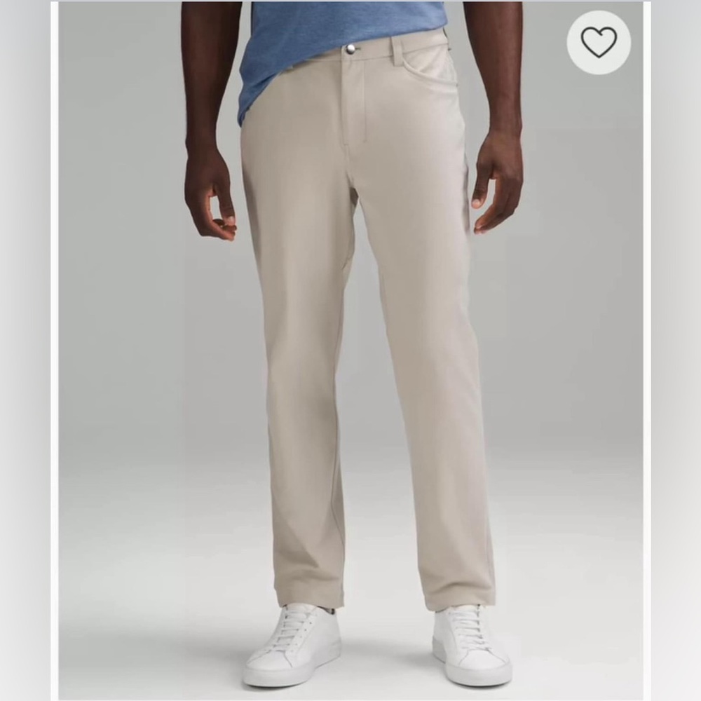 Lululemon ABC Slim Fit Pants in Raw Linen